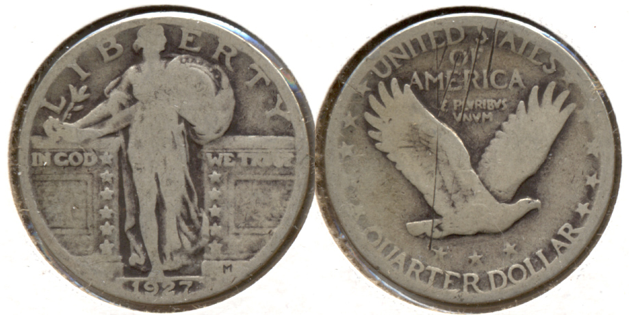 1927 Standing Liberty Quarter AG-3 c