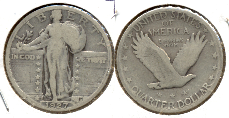 1927 Standing Liberty Quarter VG-8 a