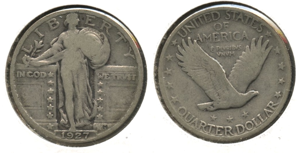 1927 Standing Liberty Quarter VG-8 #af
