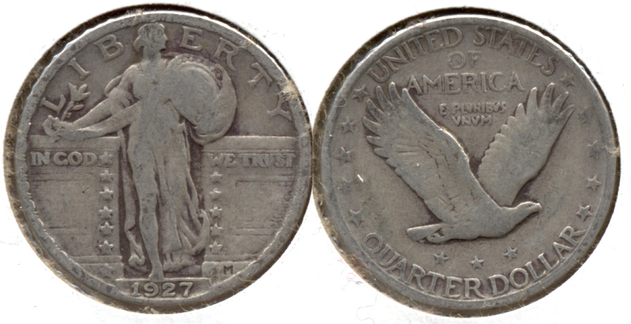 1927 Standing Liberty Quarter VG-8 l