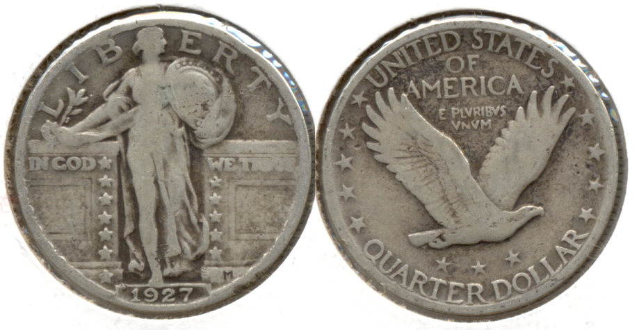1927 Standing Liberty Quarter VG-8 p