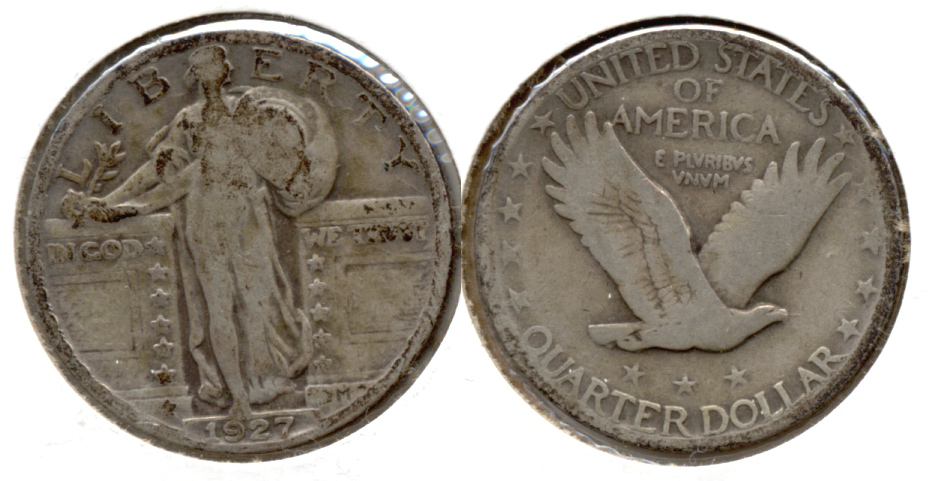 1927 Standing Liberty Quarter VG-8 q