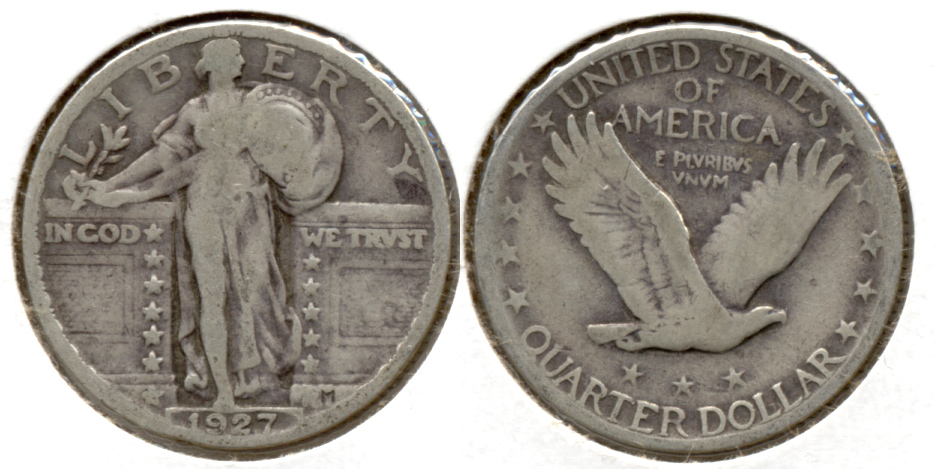 1927 Standing Liberty Quarter VG-8 r