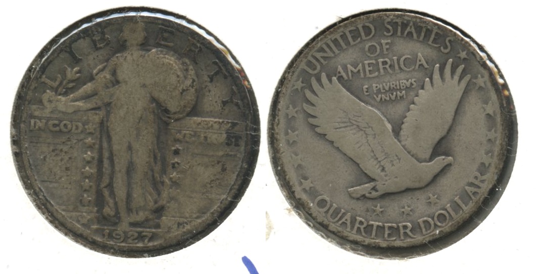 1927 Standing Liberty Quarter VG-8 #x Medium Tone