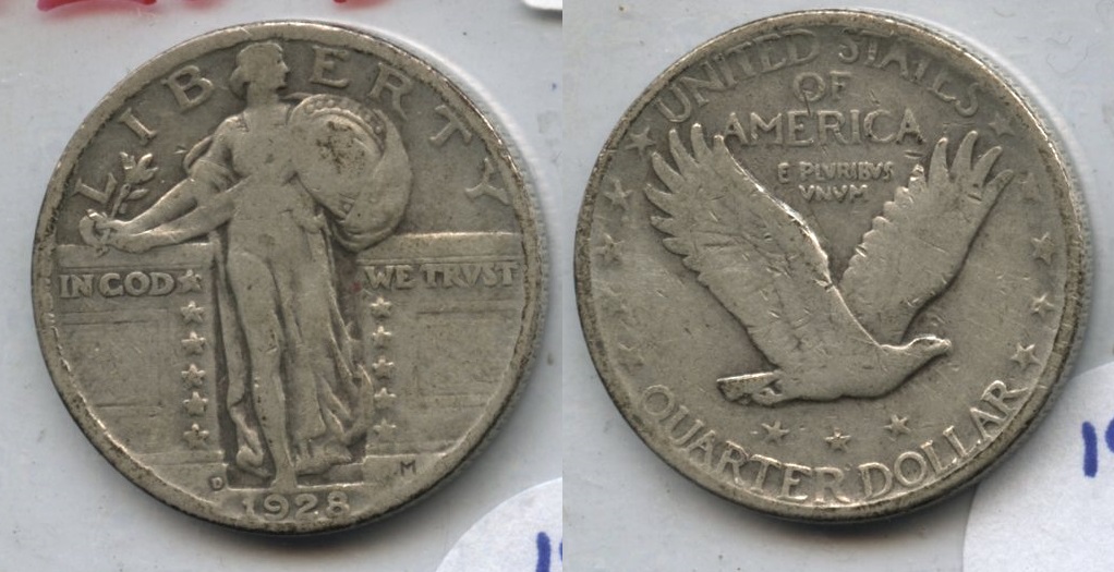 1928-D Standing Liberty Quarter Fine-12 #b