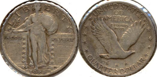 1928-S Standing Liberty Quarter VF-20
