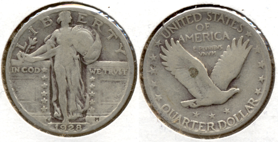 1928-S Standing Liberty Quarter VG-8 c
