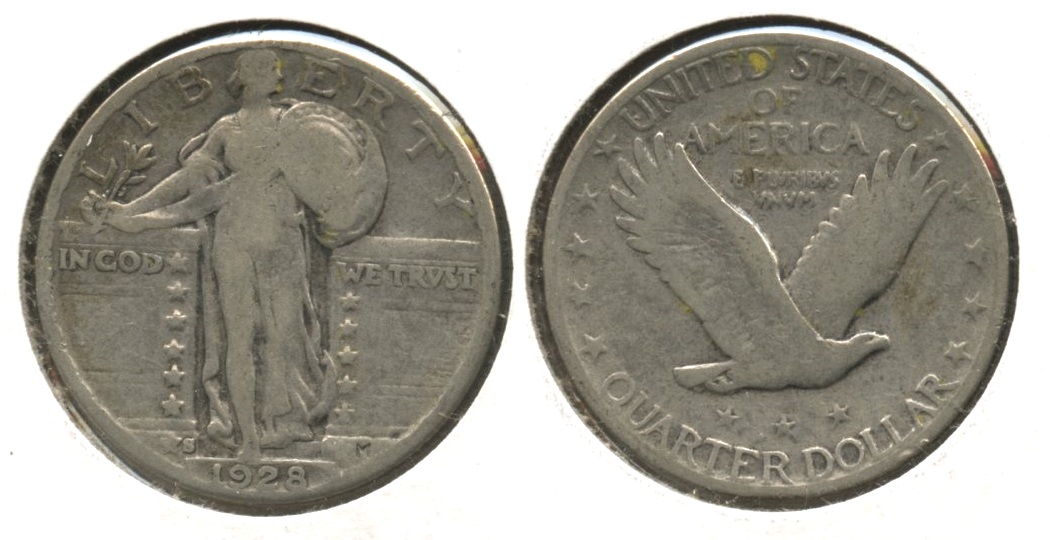 1928-S Standing Liberty Quarter VG-8 #d