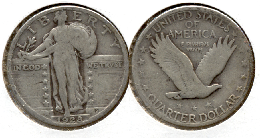 1928 Standing Liberty Quarter VG-8 #b