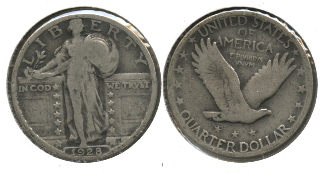 1928 Standing Liberty Quarter VG-8 #h