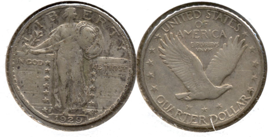 1929-S Standing Liberty Quarter VF-20 c