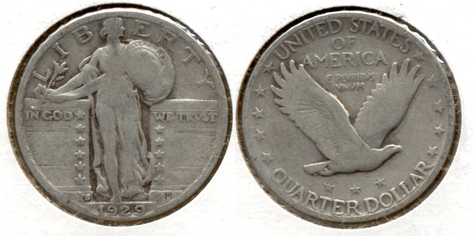 1929-S Standing Liberty Quarter VG-8 e