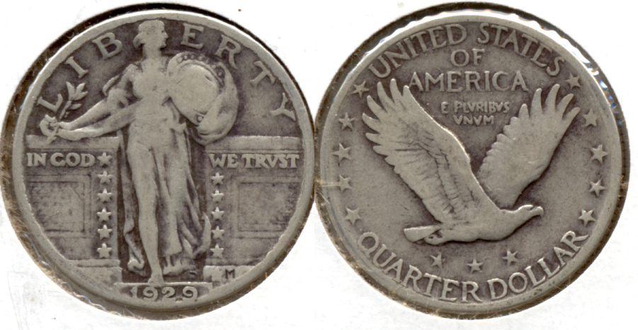 1929 Standing Liberty Quarter VG-8 e