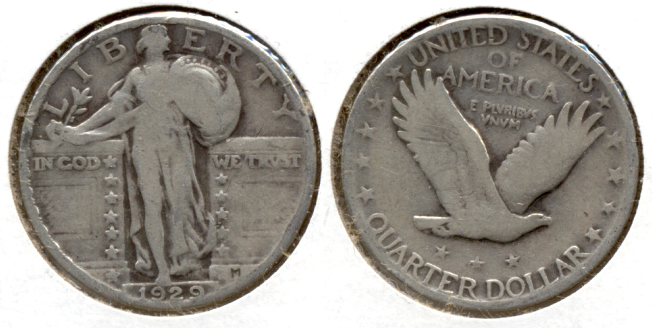 1929 Standing Liberty Quarter VG-8 h