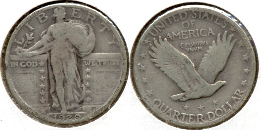 1929 Standing Liberty Quarter VG-8 i