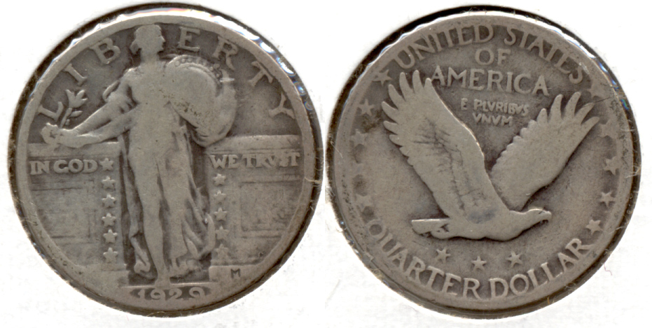 1929 Standing Liberty Quarter VG-8 n
