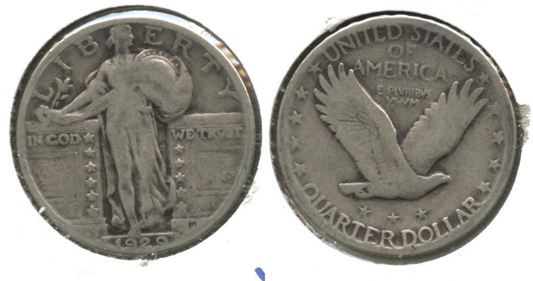 1929 Standing Liberty Quarter VG-8 #u