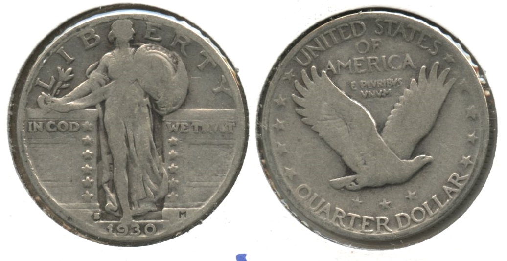 1930-S Standing Liberty Quarter VG-8 #a