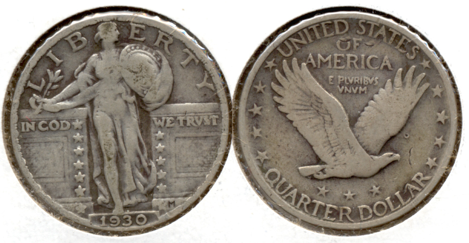 1930 Standing Liberty Quarter Fine-12 b
