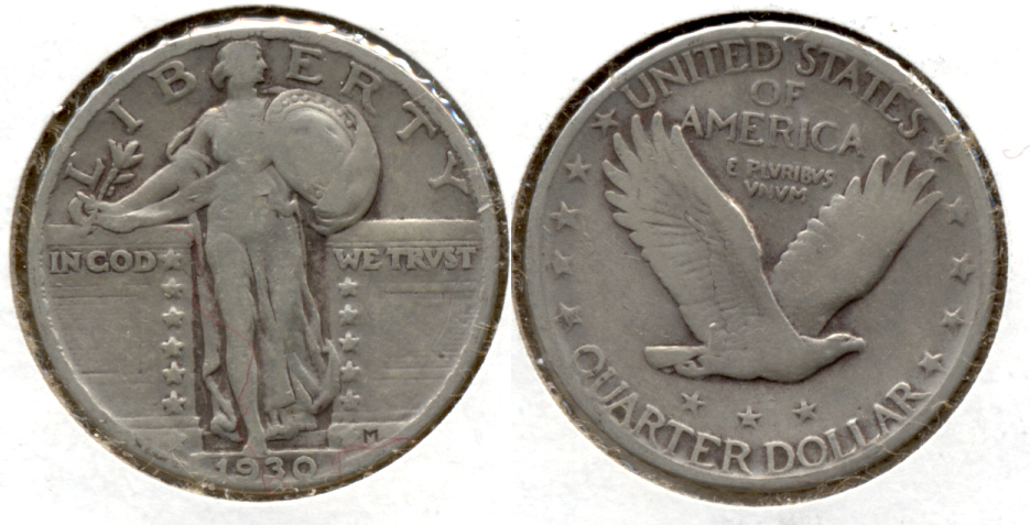 1930 Standing Liberty Quarter Fine-12 c