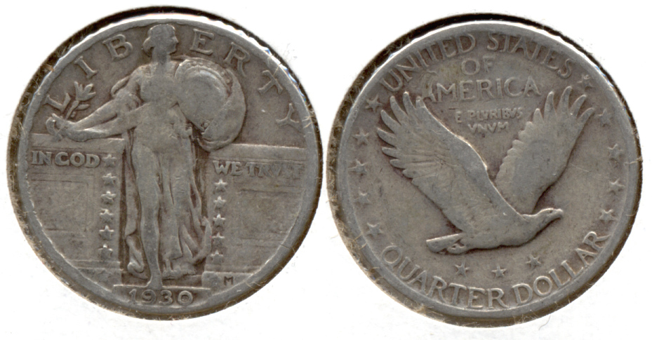 1930 Standing Liberty Quarter Fine-12 f