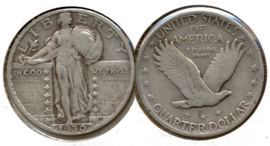 1930 Standing Liberty Quarter Fine-12 g