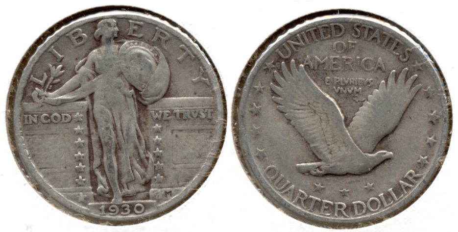 1930 Standing Liberty Quarter Fine-12 k