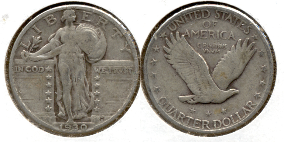 1930 Standing Liberty Quarter Fine-12 o