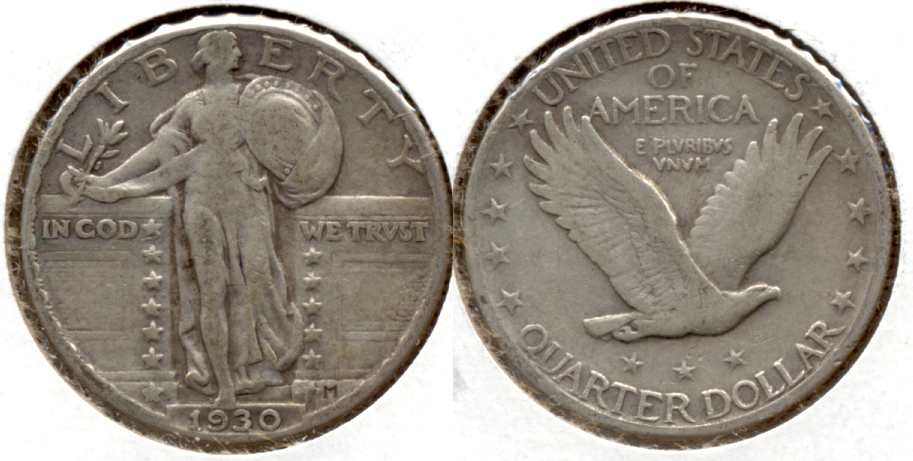 1930 Standing Liberty Quarter Fine-12 u