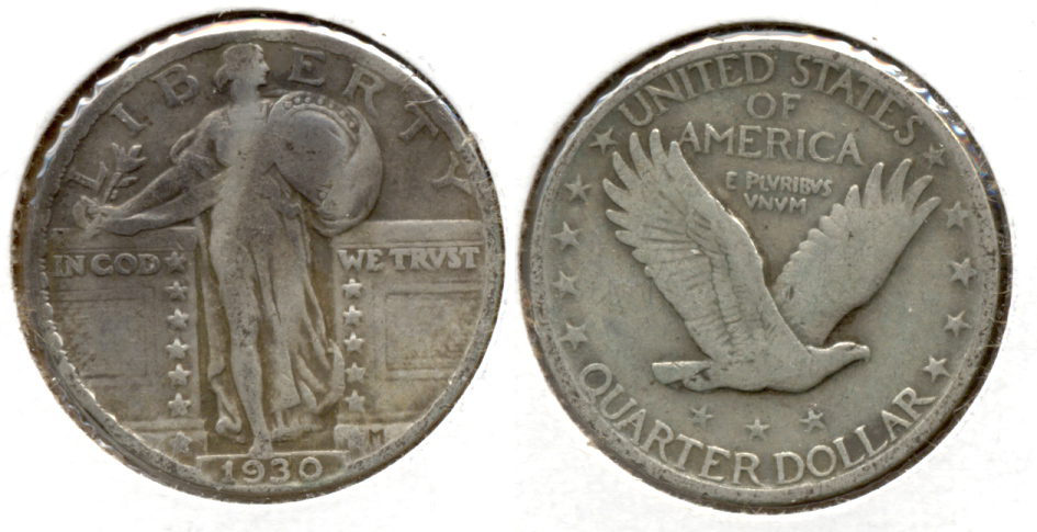 1930 Standing Liberty Quarter VG-8