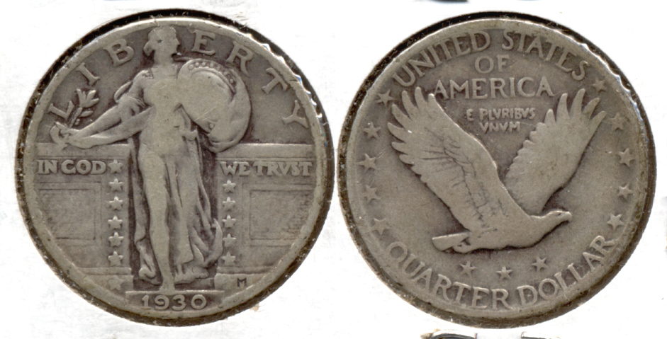 1930 Standing Liberty Quarter VG-8 j