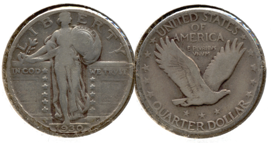 1930 Standing Liberty Quarter VG-8 o