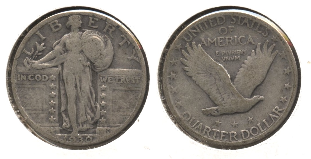 1930 Standing Liberty Quarter VG-8 #p