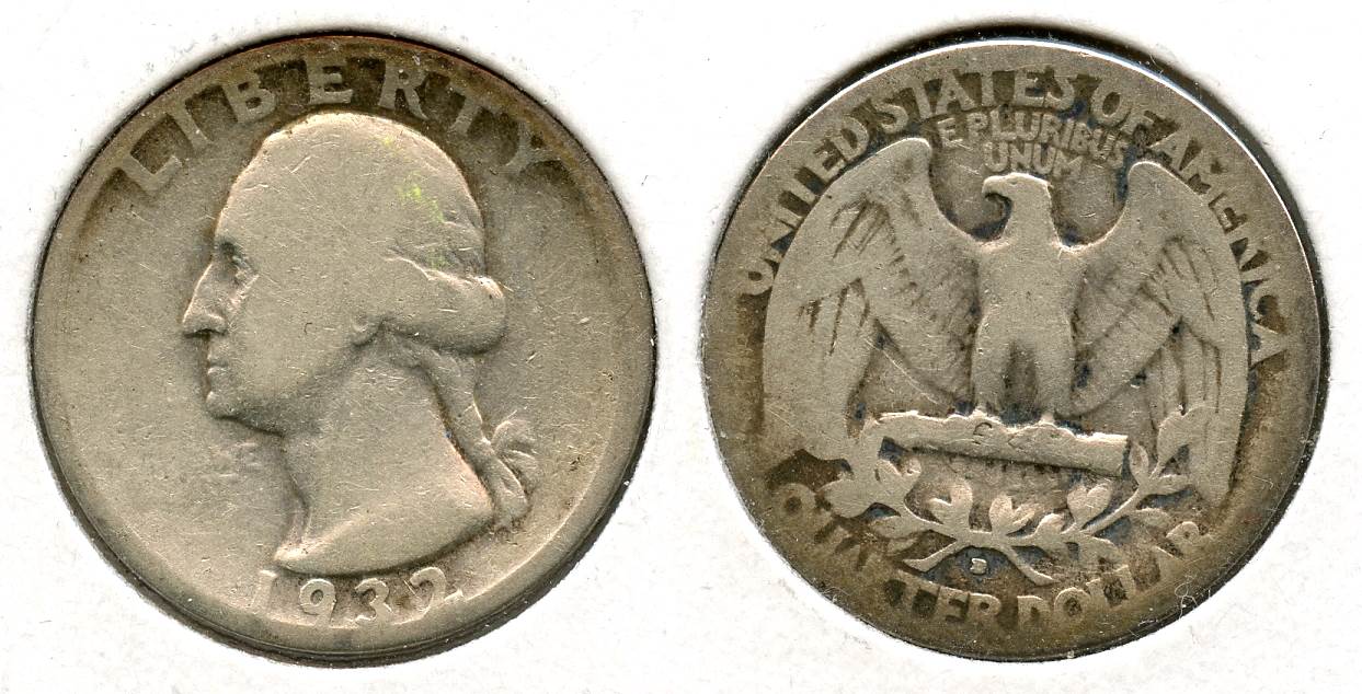 1932-D Washington Quarter AG-3 #b