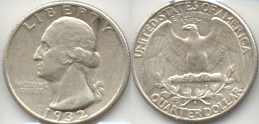 1932-S Washington Quarter EF-40 a