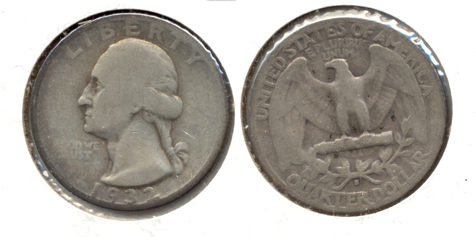 1932-S Washington Quarter Good-4