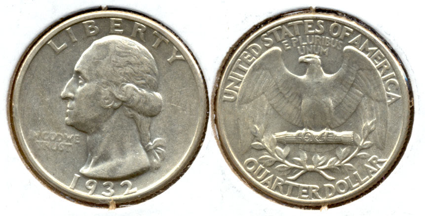 1932 Washington Quarter AU-50