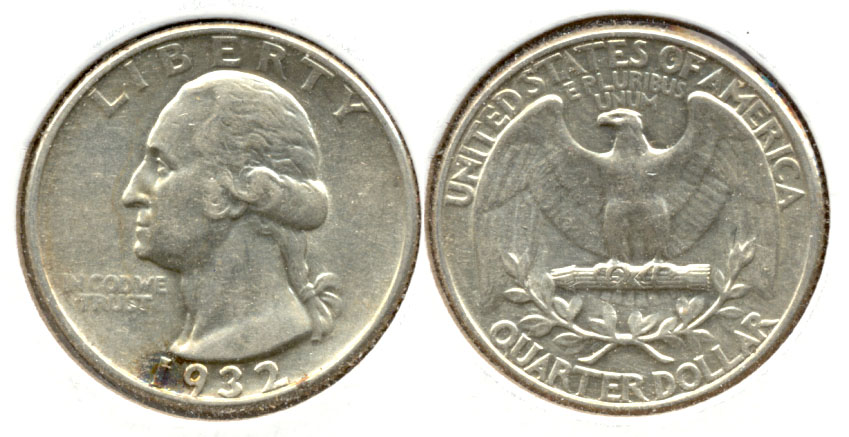 1932 Washington Quarter AU-50 f