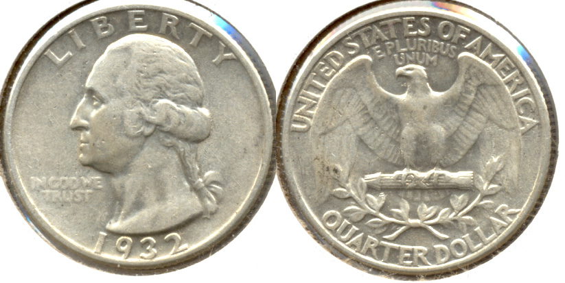 1932 Washington Quarter EF-45 b