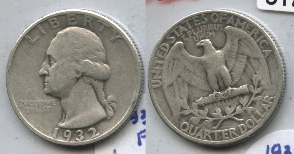 1932 Washington Quarter Fine-12 #h