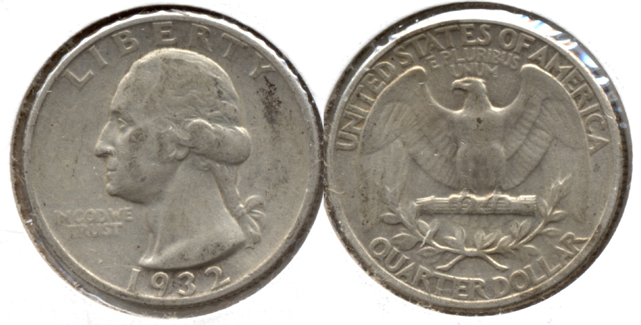 1932 Washington Quarter VF-20 d