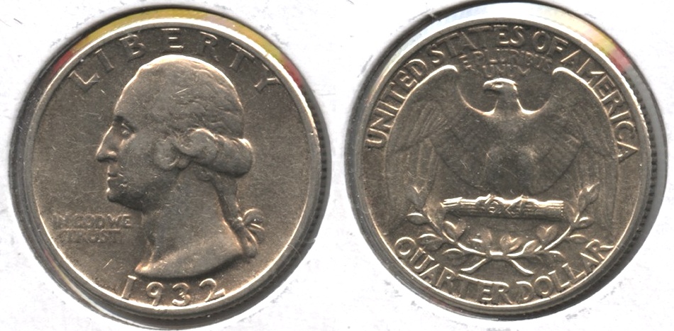 1932 Washington Quarter VF-20 #r Lightly Cleaned