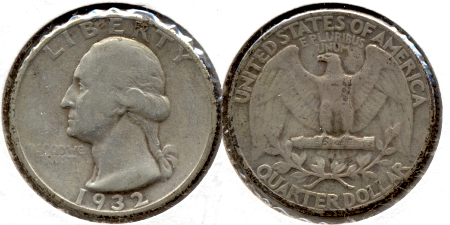 1932 Washington Quarter VG-8 k