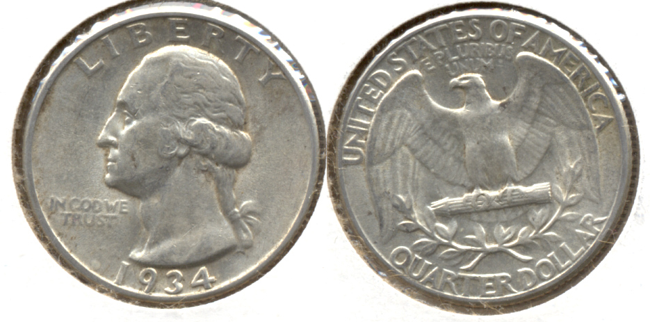 1934 Washington Quarter EF-45