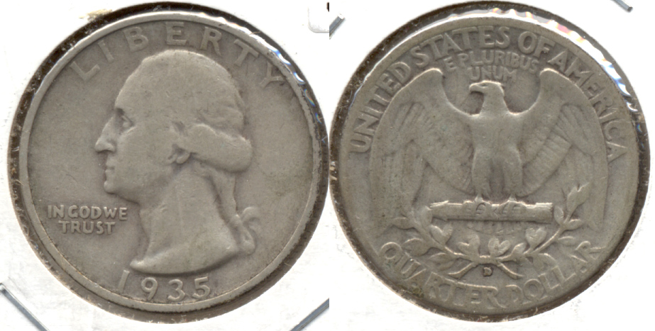 1935-D Washington Quarter Fine-12