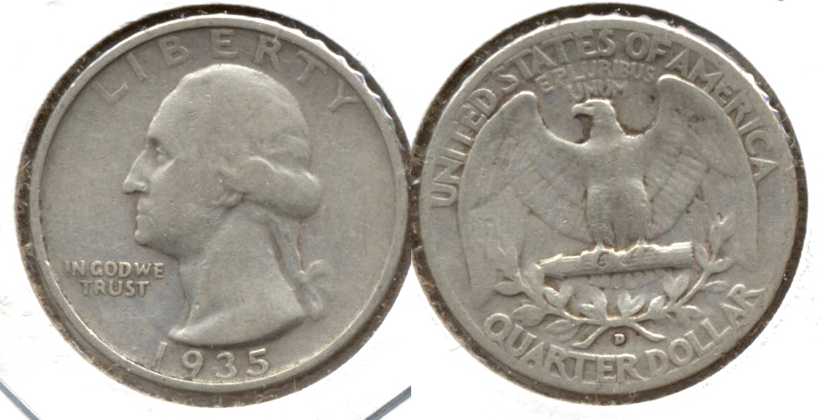 1935-D Washington Quarter Fine-12 c