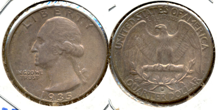 1935-S Washington Quarter AU-50