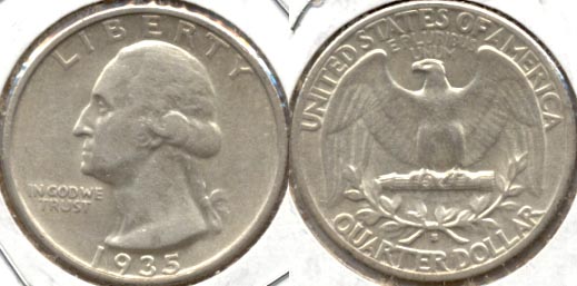 1935-S Washington Quarter EF-40