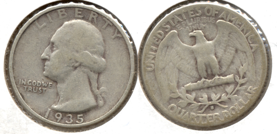 1935-S Washington Quarter Good-4