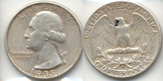 1935-S Washington Quarter VF-20 a
